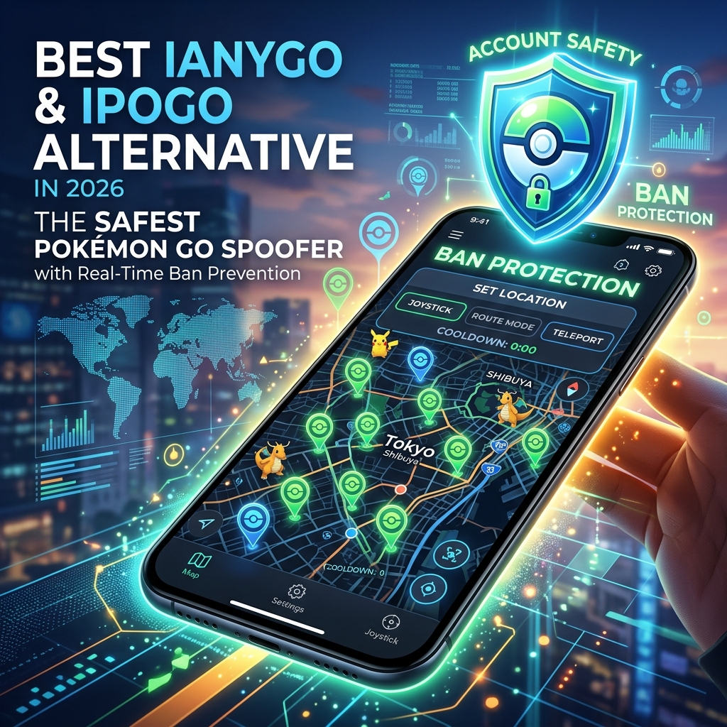 Best iAnyGo & iPoGo Alternative in 2026: The Safest Pokémon GO Spoofer